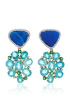 AMRAPALI OPAL, EMERALD, AND DIAMOND EARRINGS,771378