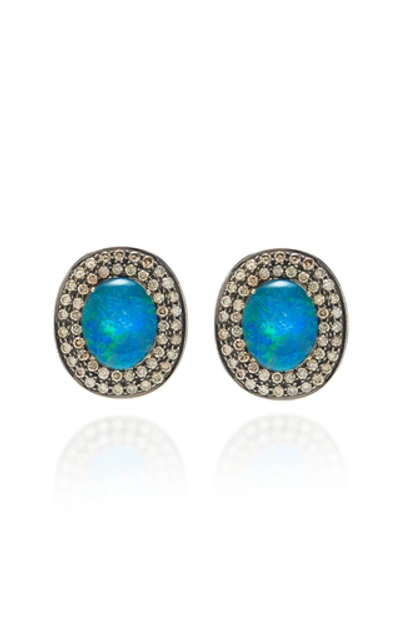 Amrapali Opal And Diamond Earrings In Multi