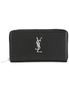 Saint Laurent Ysl Logo Wallet In Black