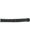 A-COLD-WALL* * BLACK LOGO EMBOSSED LEATHER AND NYLON BELT,CW9SXA03ACTC00899913633219