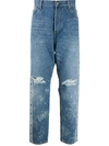 BALMAIN LOOSE FIT LOGO JEANS,14198995