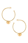 JOHANNA ORTIZ JOHANNA ORTIZ QUEEN OF HIGHLAND EARRINGS IN METALLIC GOLD,JOTZ-WL1