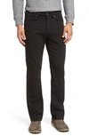 34 Heritage Charisma Comfort-rise Classic Straight Fit Jeans In Select Double Black In Select Double Black