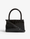 BY FAR CROC-EMBOSSED LEATHER MINI TOTE,133-3006394-19CRMINABLDSMA