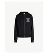 BURBERRY Logo-embroidered cotton-jersey hoody