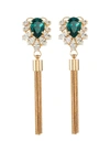 ANTON HEUNIS Swarovski crystal tassel drop earrings