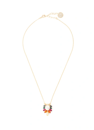 Anton Heunis Swarovski Crystal Pearl Pendant Necklace