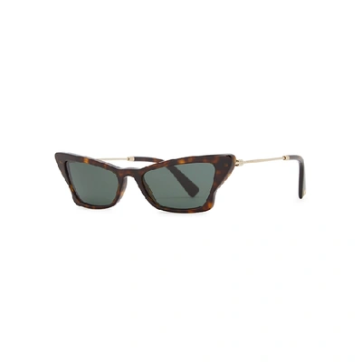 Valentino Cat-eye Tortoiseshell-effect Sunglasses