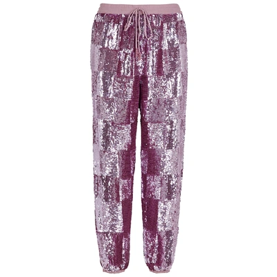 Retroféte Stacia Purple Sequin Sweatpants