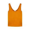 Vince Scoop-neck Silk Satin Tank Top