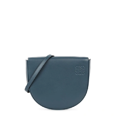 Loewe Heel Mini Leather Cross-body Bag In Blue