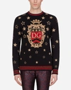 DOLCE & GABBANA CASHMERE SWEATER WITH EMBROIDERY