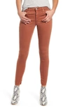 Ag The Legging Ankle Super Skinny Jeans In Brickdust