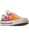 CONVERSE MEN'S CHUCK TAYLOR 70 FLAME LOW TOP CASUAL SNEAKERS FROM FINISH LINE