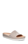 Ugg Jane Platform Slide Sandal In Oyster Leather