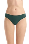 Commando 'butter' Stretch Modal Thong In Forest