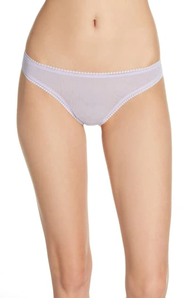 On Gossamer Hip-g Mesh Thong In Heirloom Lilac