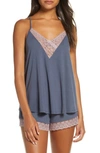 Flora Nikrooz Floretta Cami & Shorts Pajama Set In Charcoal