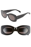 Alaïa 51mm Cat Eye Sunglasses In Black