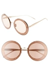 ALAÏA 63MM ROUND SUNGLASSES,AA0017S003