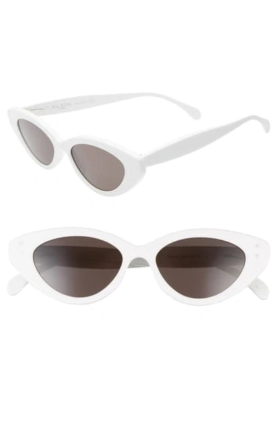 Alaïa 51mm Cat Eye Sunglasses - White