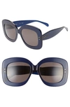 Alaïa 54mm Square Sunglasses In Blue
