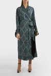 AMANDA WAKELEY Paisley-Print Wrap Silk Dress