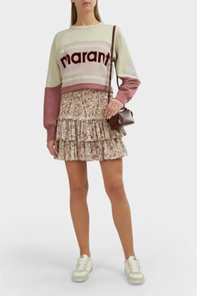 Isabel Marant Étoile Naomi Smocked Floral Mini Skirt
