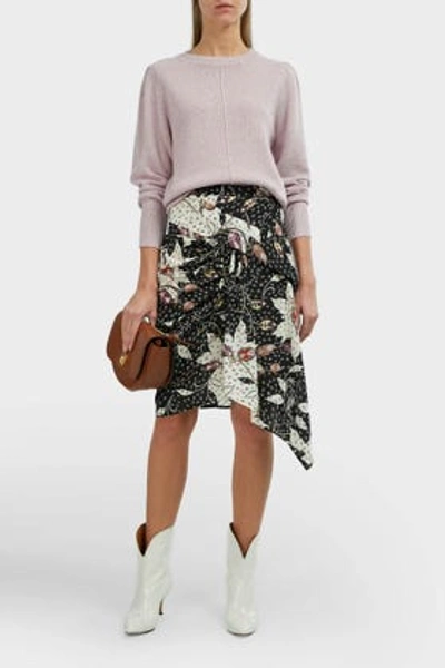 Isabel Marant Roly Printed Asymmetric Midi Skirt In Multicoloured