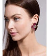 ARUNASHI Ruby Orchid Earrings