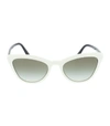 PRADA White Catwalk Sunglasses