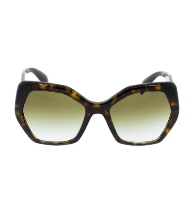 Prada Heritage Butterfly Sunglasses In Havana