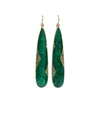 YOSSI HARARI Emerald Slice Lace Earrings