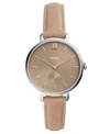 FOSSIL WOMEN'S KALYA TAUPE LEATHER STRAP WATCH 36MM
