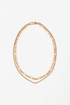 ALEXANDER WANG gold double chain necklace