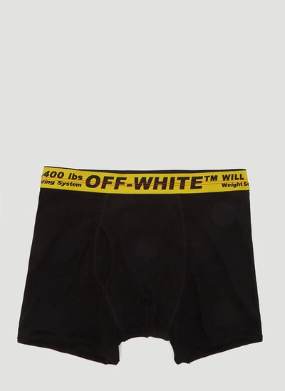 Off-white Industrial Trim Boxer Shorts In Black