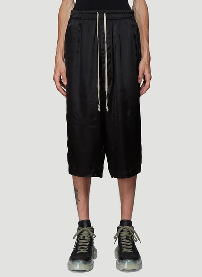 Rick Owens Jersey Shorts In Black