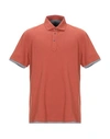 Brunello Cucinelli Polo Shirt In Rust