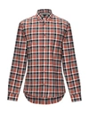 Acne Studios Checked Shirt In Rust