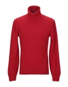 Gran Sasso Turtlenecks In Red