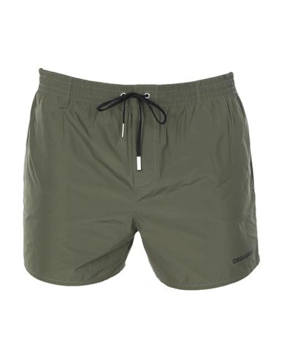 Dsquared2 Swim Trunks In Green