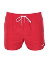 Dsquared2 Icon Drawstring Swim Shorts In Red