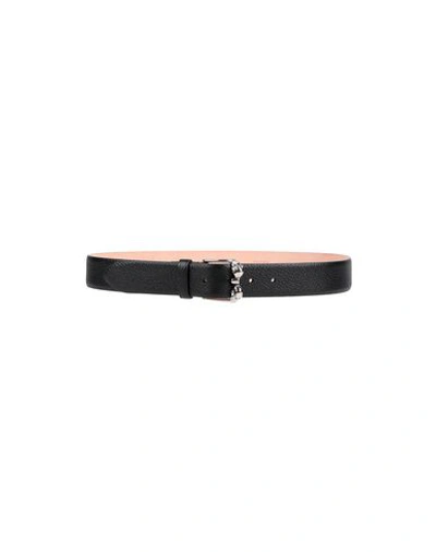 Alexander Mcqueen Leather Belt In Black