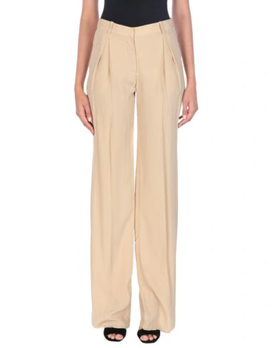 Versace Casual Pants In Sand