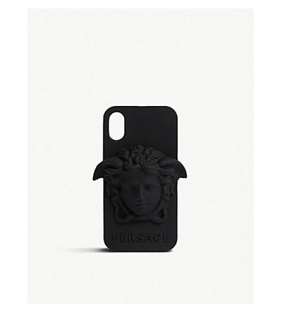 Versace Medusa Head Iphone X Case In Black