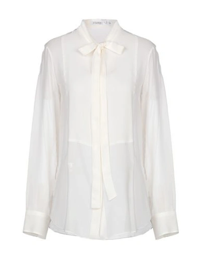 Dior Shirts & Blouses With Bow In White