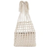 MEHRY MU Fey silver crochet top handle bag