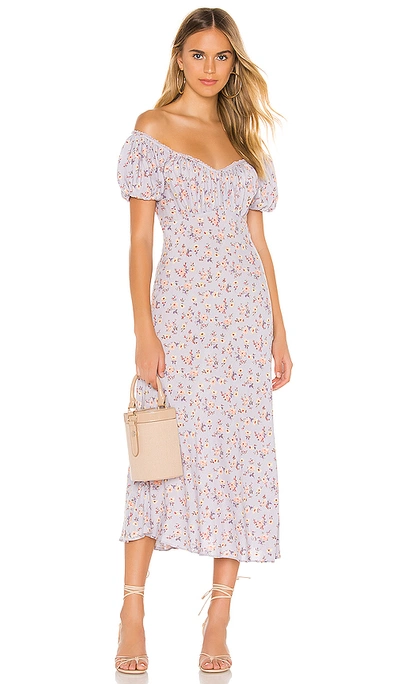 Auguste Eloise Penn Midi Dress In Violet