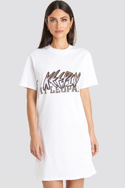 Karo Kauer X Na-kd Keepin It T-shirt Dress - White