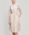 A.P.C. OLESON STRIPED COTTON CREPE DRESS,5057865765945